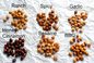 Chickpea Cajun τραγανό αγαθό βιταμινών Multiful γούστου πρόχειρων φαγητών τριζάτο για το στομάχι