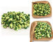 Υγιής απαλλαγμένος από το τηγάνισμα του πρόχειρου φαγητού πράσινων μπιζελιών με την κίτρινη γεύση Wasabi