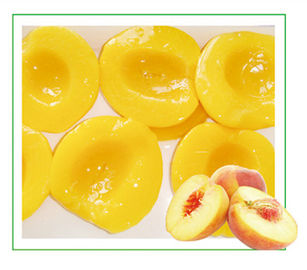 Οργανικά κονσερβοποιημένα φρούτα ζελατίνας ροδάκινων, κανένα προστιθέμενο κονσερβοποιημένο ζάχαρη φρούτο για τα μωρά