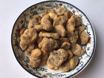 Καφετιά BBQ πρόχειρων φαγητών ευρέων φασολιών χρώματος ελεύθερη σκληρή σύσταση γεύσης ΓΤΟ στην τσάντα λιανοπωλητών