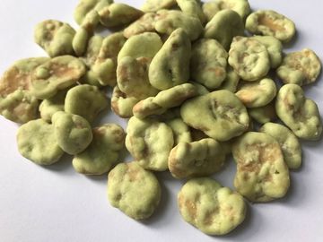 Το γεωργικό φασόλι Fava τσιμπά την πικάντικη, ξηρά ψημένη γεύση Wasabi φασολιών Fava