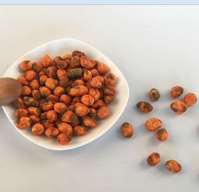 Ξηρό ντυμένο ψημένο πικάντικο Edamame με το πράσινο πρόχειρο φαγητό φασολιών καρυδιών σόγιας πιστοποίησης FDA/BRC/Kosher/Halal