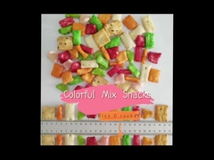 BBQ / τυρί / πικάντικη γεύση Crispy Multi Shape Rice Crackers BRC HACCP